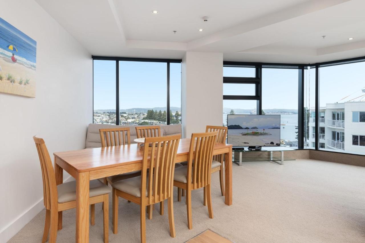 Apartamento Superb Elevated Views Of Harbour With Heated Pool, Gym & Parking Mount Maunganui Exterior foto